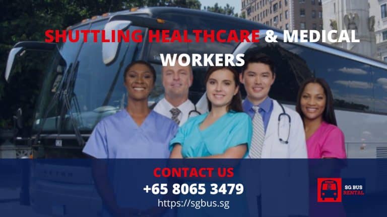 bus shuttle for medical workers and hospitals