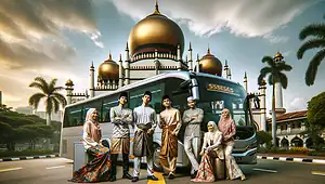 book top bus rental service for Hari Raya Singapore