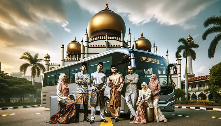 book top bus rental service for Hari Raya Singapore