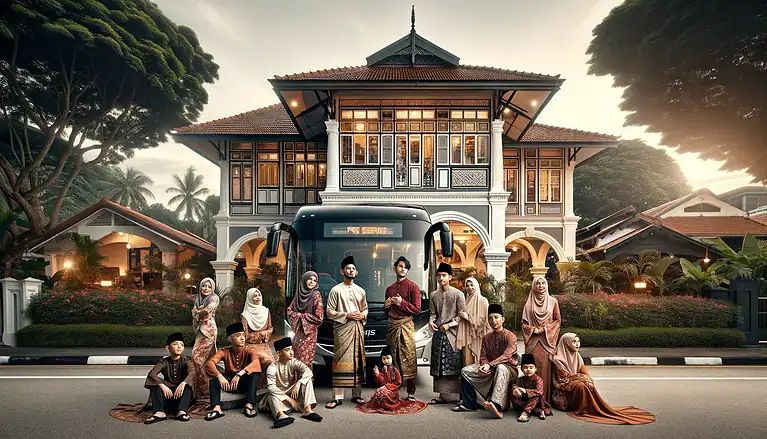 top bus rental hari raya celebration