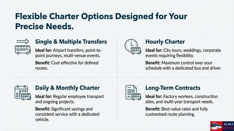 Affordable bus rental Singapore for all travel needs | Trusted charter services.