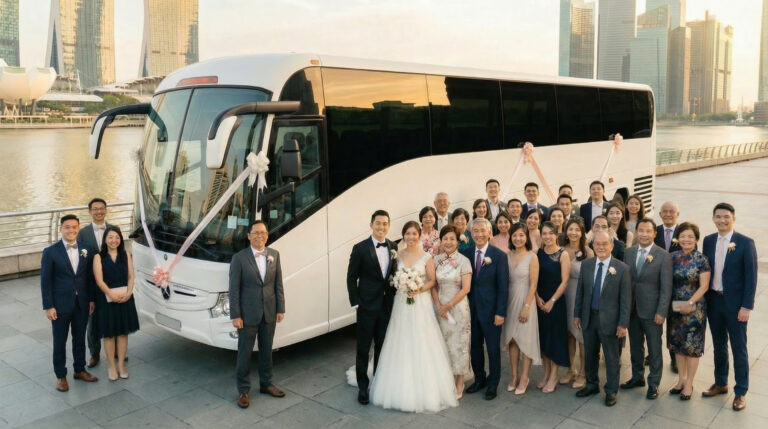 renting a private wedding bus